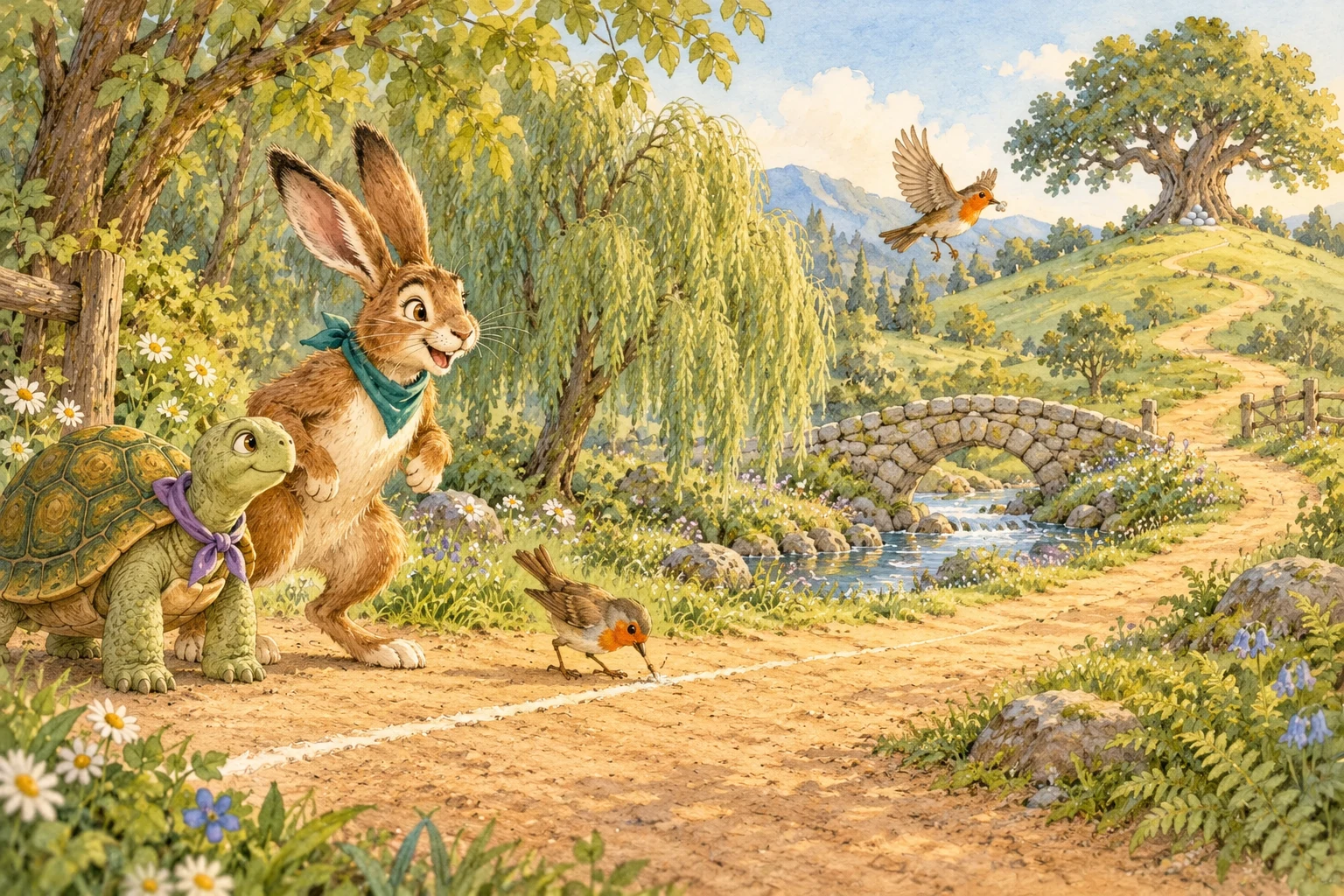 Hare’s long ears sprang up.